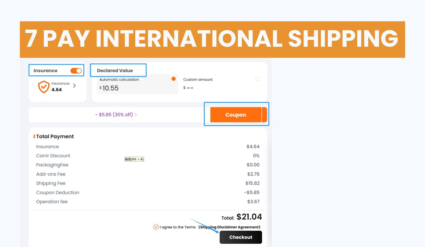 MyCNBox shipping coupon screen
