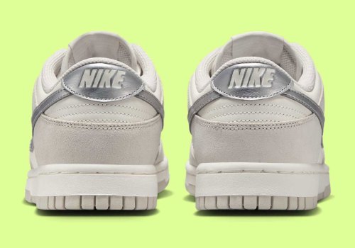 A Silver Swoosh Adds Spark To A Greyed Out Nike Dunk(pic3)