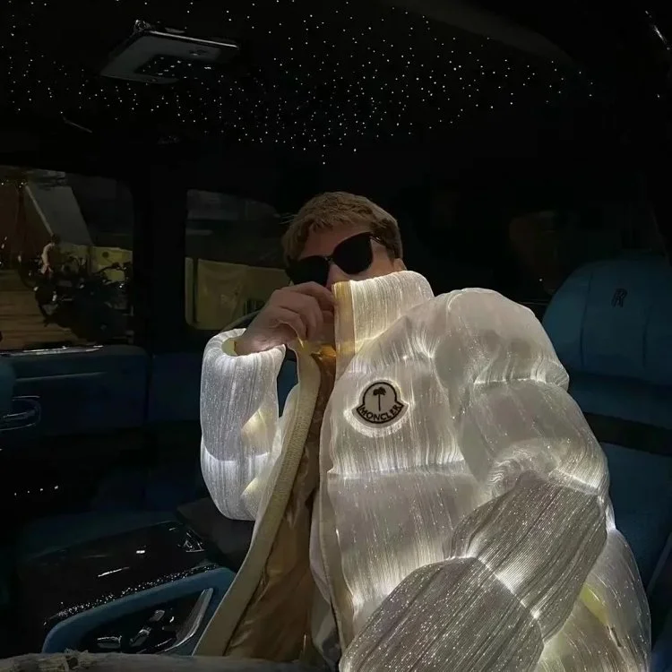 Moncler White Puffer Jacket