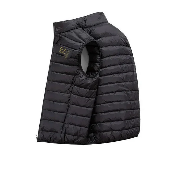 EA7 Black Puffer Vest
