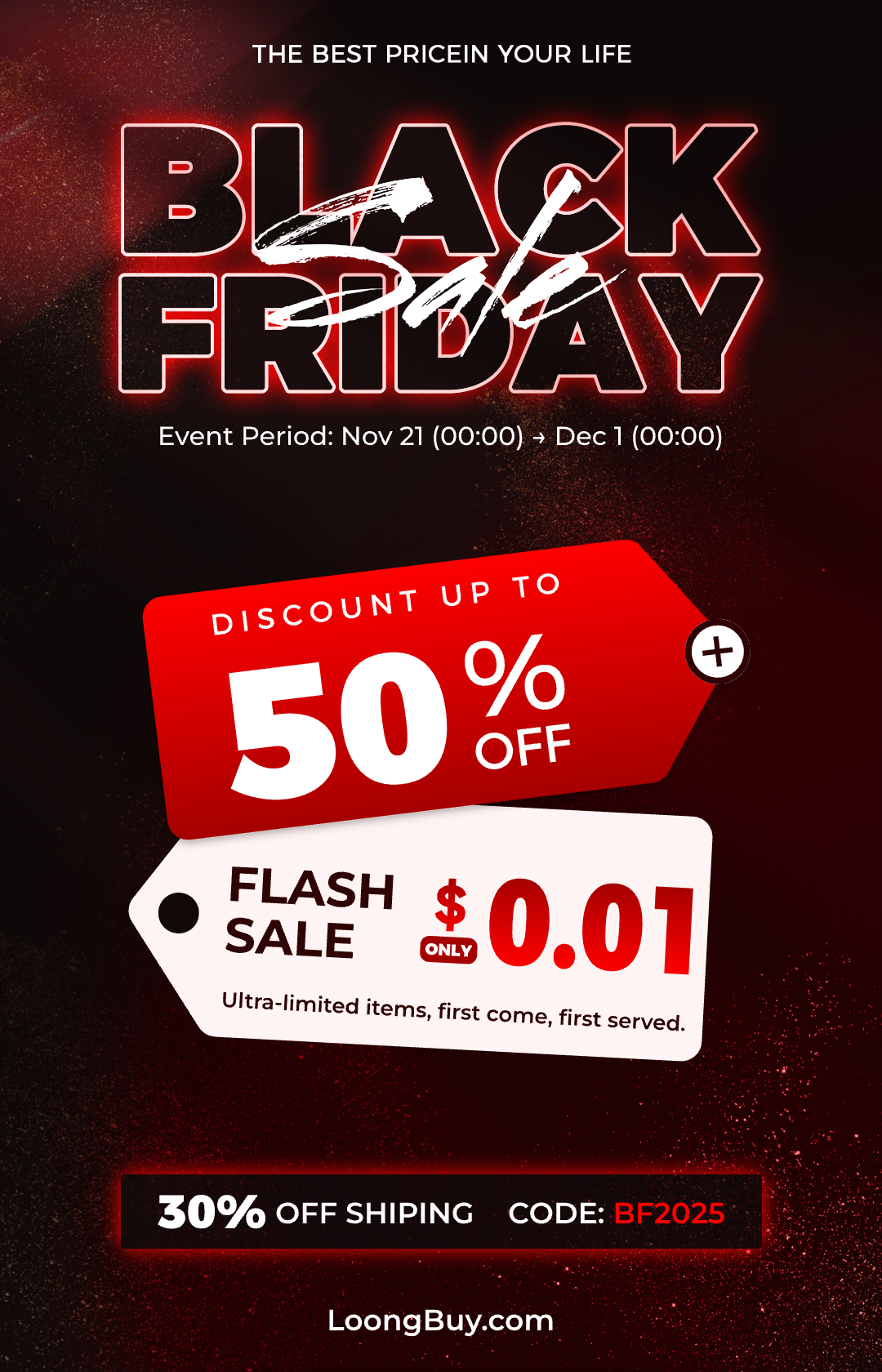 🎉Black Friday Mega Sale — LOONGBUY Million-Dollar Subsidy Week!😍(pic1) BF1海报.png